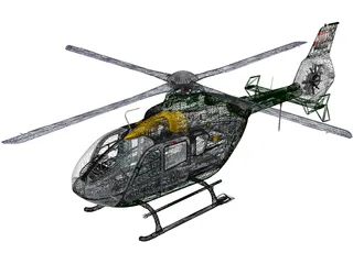 Eurocopter EC-135 Guardia Civil 3D Model