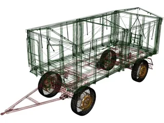 Industrial Trailer 3D Model