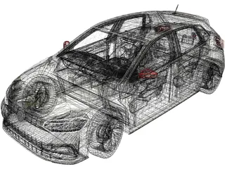 Volkswagen Polo (2018) 3D Model