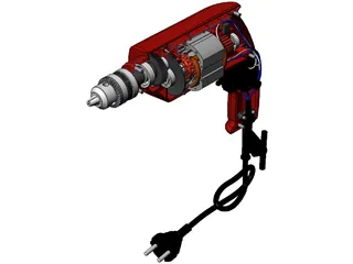 Hand Drill 3D Model