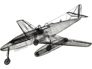 Messerschmitt ME-262 3D Model