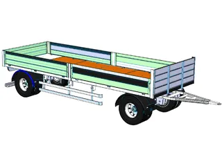 Truck Trailer 3D Model