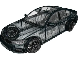 BMW M5 Sedan Performance (2017) 3D Model