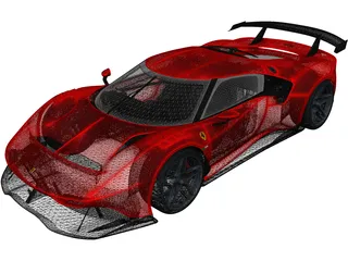 Ferrari P80C (2019) 3D Model