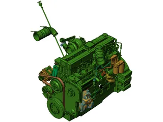 Cummins ISL Engine 3D Model