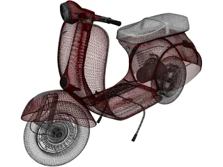 Piaggio Vespa (1962) 3D Model