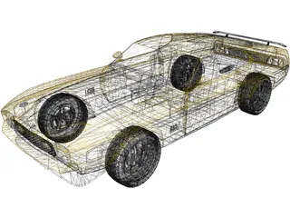 Ford Mustang Mach 1 (1971) 3D Model