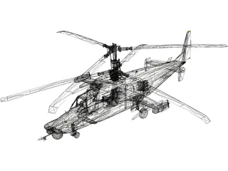 Kamov Ka-50 Hokum 2 3D Model