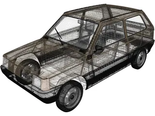 Fiat Panda (1980) 3D Model