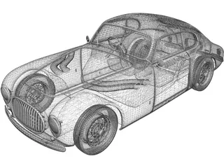 Cisitalia 202 Coupe (1946) 3D Model