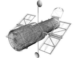 Hubble Space Telescope 3D Model