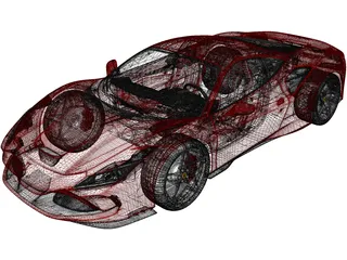 Ferrari F8 Tributo 3D Model