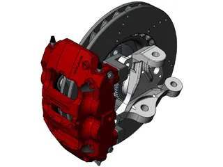 Mazda MX5 Miata Porsche Big Brake Conversion 3D Model