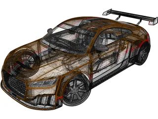 Audi TT RS Clubsport Race Turbo (2021) 3D Model