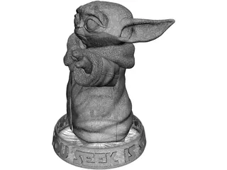 Baby Yoda 3D Model