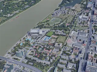 Budapest City North, Hungary (2019) 3D Model