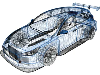 Hyundai i30N [TCR] (2018) 3D Model