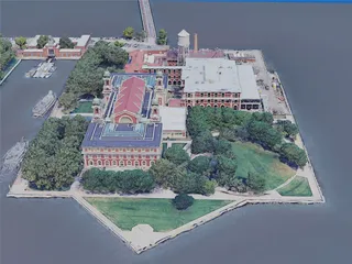 New York City, Ellis Island, USA (2019) 3D Model