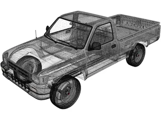 Toyota Hilux (1988) 3D Model