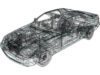 Mercedes-Benz CL600 (1998) 3D Model