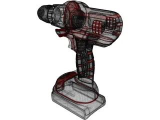 Drill Black and Decker 3D Model