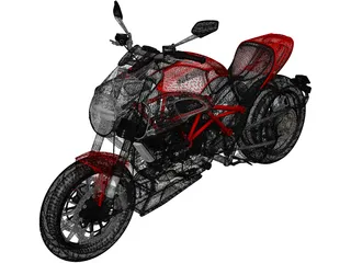 Ducati Diavel (2011) 3D Model