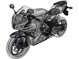 Honda CBR600RR (2009) 3D Model