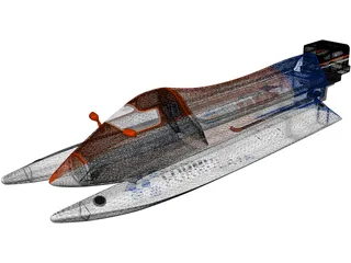 Power Boat 3D Model
