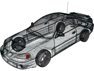 Pontiac Grand Am GT (1999) 3D Model