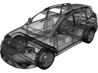 Subaru Tribeca (2010) 3D Model