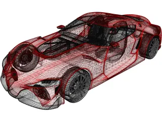 Toyota FT-1 Supra Concept (2014) 3D Model