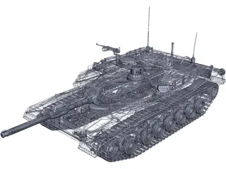 Abrams M1 3D Model