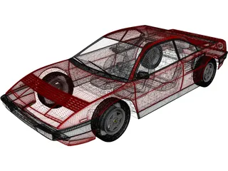 Ferrari Mondial (1980) 3D Model