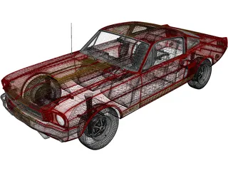 Ford Mustang GT350 (1969) 3D Model