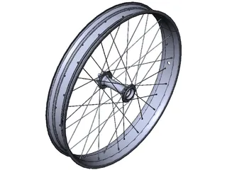 Fatbike Rim Rear 3D Model