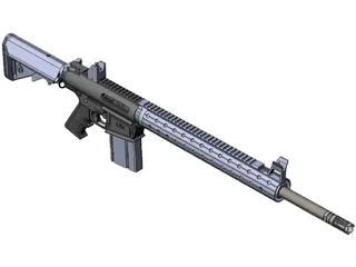 AR-10 3D Model