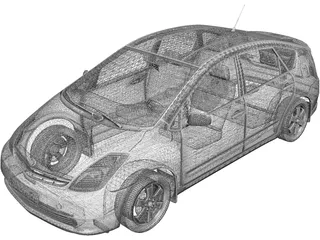 Toyota Prius (2003) 3D Model