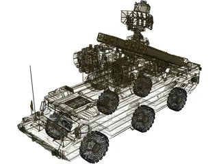 SA-8 Gecko 3D Model