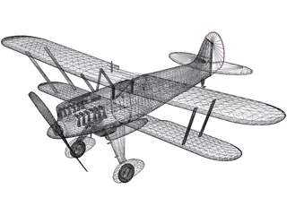 Heinkel He 51 3D Model