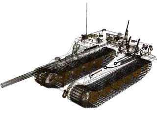 Jagdtiger 1 3D Model