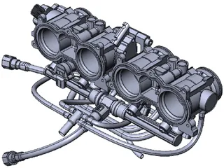 Honda CBR 600 RR Engine Intake 3D Model