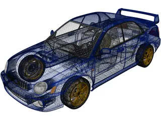 Subaru Impreza WRX STi (2001) 3D Model