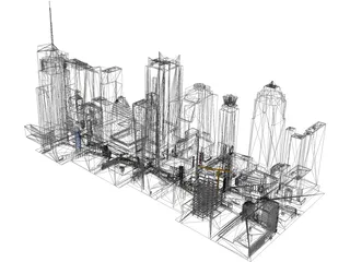 Times Square 2017 3D Model