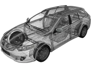 Honda Accord Tourer (2009) 3D Model