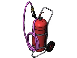 Foam Extinguisher 50L 3D Model