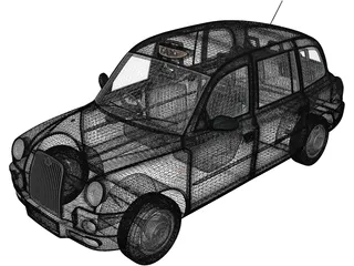 LTI TX4 London Taxi (2006) 3D Model