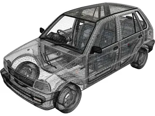 Suzuki Maruti 800 (1986) 3D Model