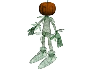 Pumpkin Man 3D Model