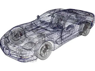 Chevrolet Corvette Z06 (2001) 3D Model