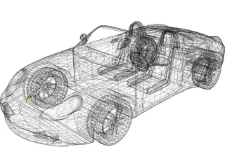 Porsche Boxster 3D Model